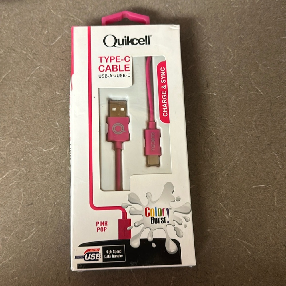 Type-C cable color pink